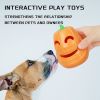 Interactive Dog Chew Toy Halloween Pumpkin Shaped, Treat-Dispensing Funnel Toy For All Breed Sizes, Durable Thermoplastic Rubber Pet Puzzle Toy For Te