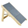 VEVOR Wood Pet Stairs/Pet Steps, 2-in-1 Foldable Wooden Dog Stair & Ramp with 3 Steps for Small Medium Large Pet,