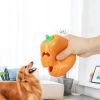 Interactive Dog Chew Toy Halloween Pumpkin Shaped, Treat-Dispensing Funnel Toy For All Breed Sizes, Durable Thermoplastic Rubber Pet Puzzle Toy For Te